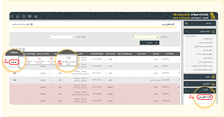 دریافت رمز دوم پویا بانک پاسارگاد 